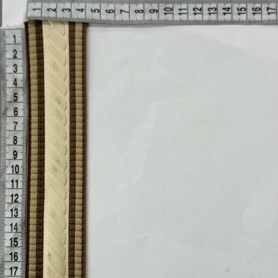 Лампас трикотажний D#1 4 см (50 м), молочний