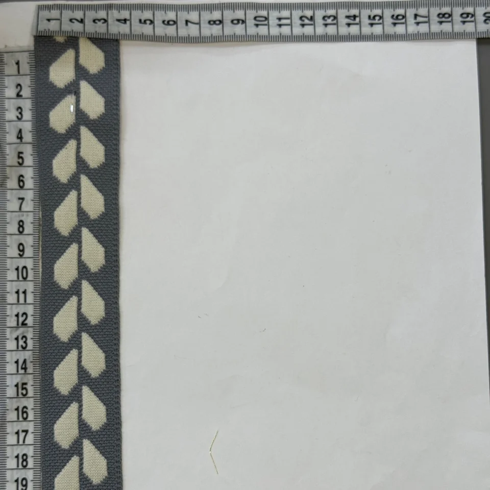 Лампас трикотажний D#3 3.5 см (50 м), C:5 світло сірий