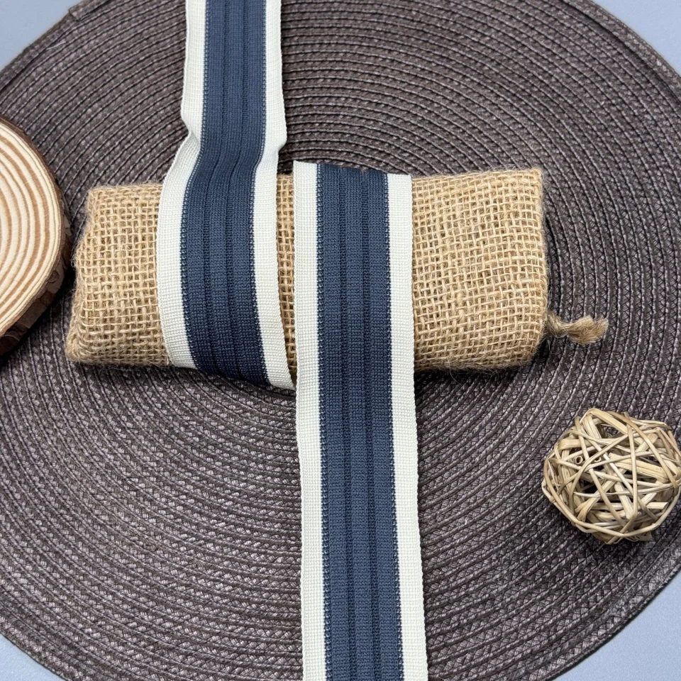 Лампас трикотажний D#4 4 см (50 м), C:1 сірий