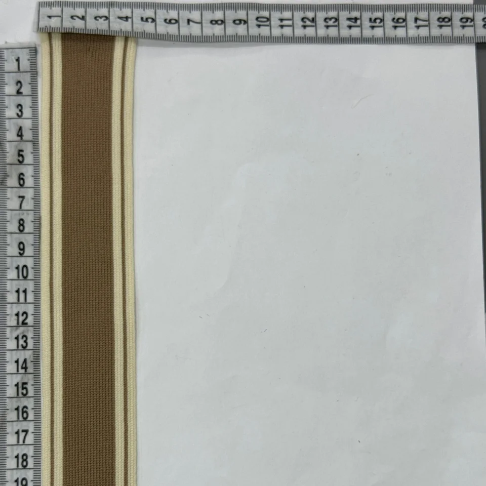 Лампас трикотажний D#5-1 4 см (50 м), C:1 світло бежевий