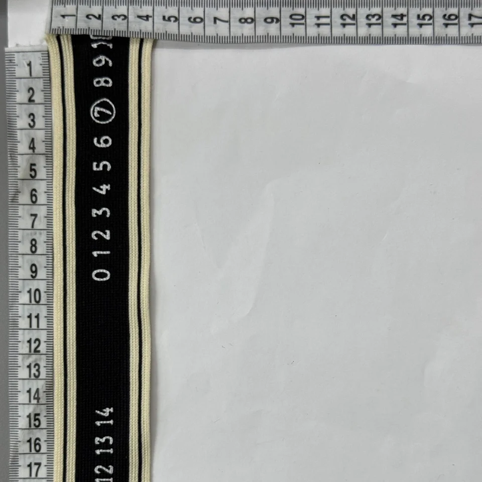 Лампас трикотажний D#5-2 цифри 0-14 4 см (50 м) , чорний