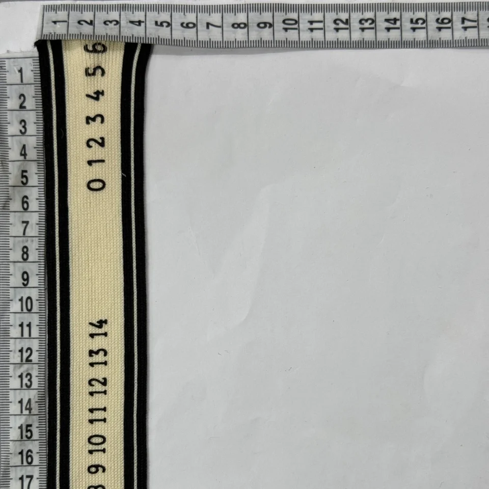 Лампас трикотажний D#5-2 цифри 0-14 4 см (50 м) , молочний