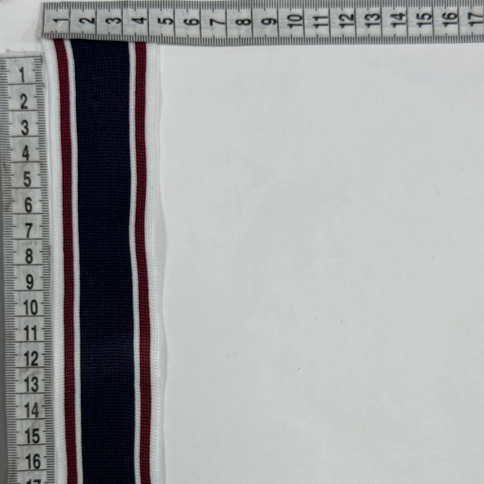 Лампас трикотажний D#8 4 см (50 м), синій+червоний