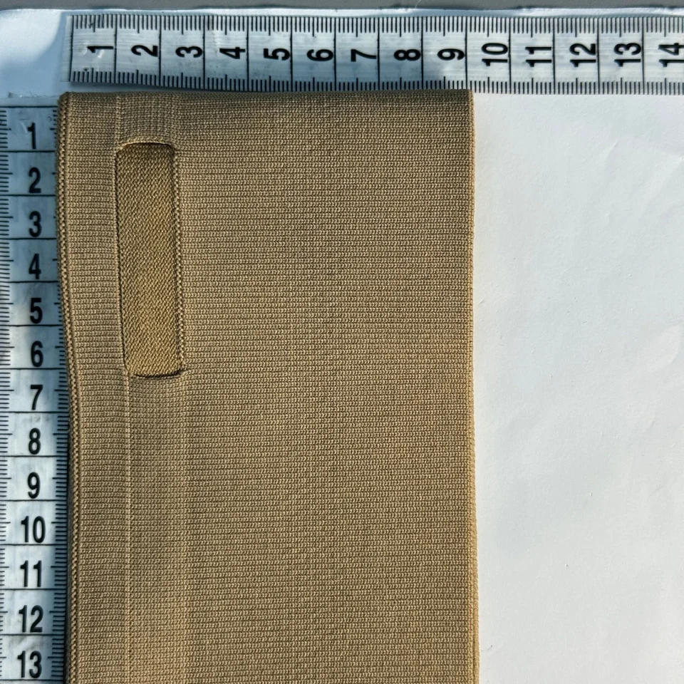 Пояс трикотажний довяз D#1 (8.5см*90 см), темний бежевий