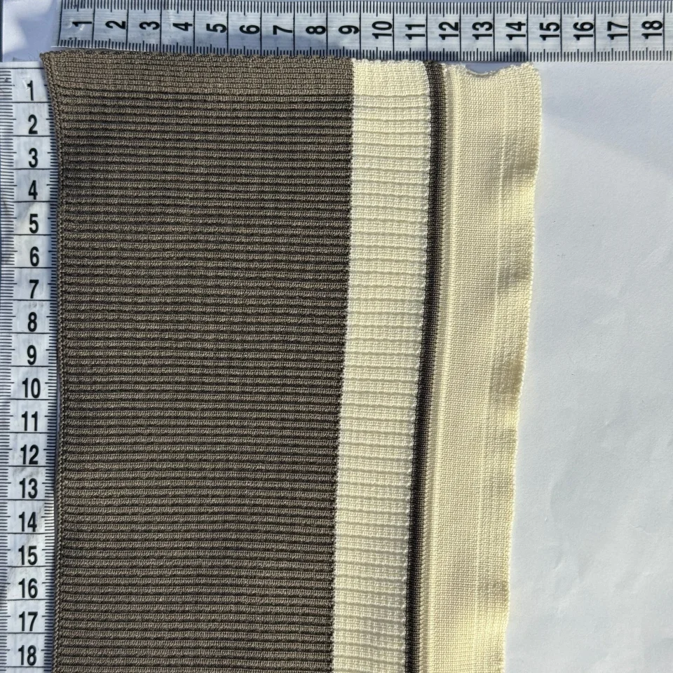 Пояс трикотажний довяз D#5 (13 см*90 см) , темно бежевий