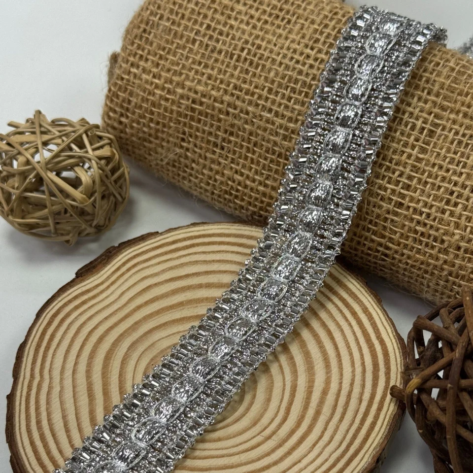 Тасьма люрекс 10880 (20 ярдів/18,28 м.), срібло