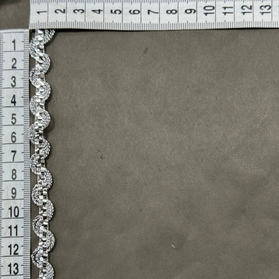 Тасьма люрекс 7339 (20 ярдів/18,28 м.), срібло