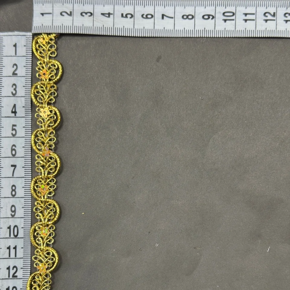 Тасьма люрекс 13-2264 (20 ярдів/18,28 м.), золото