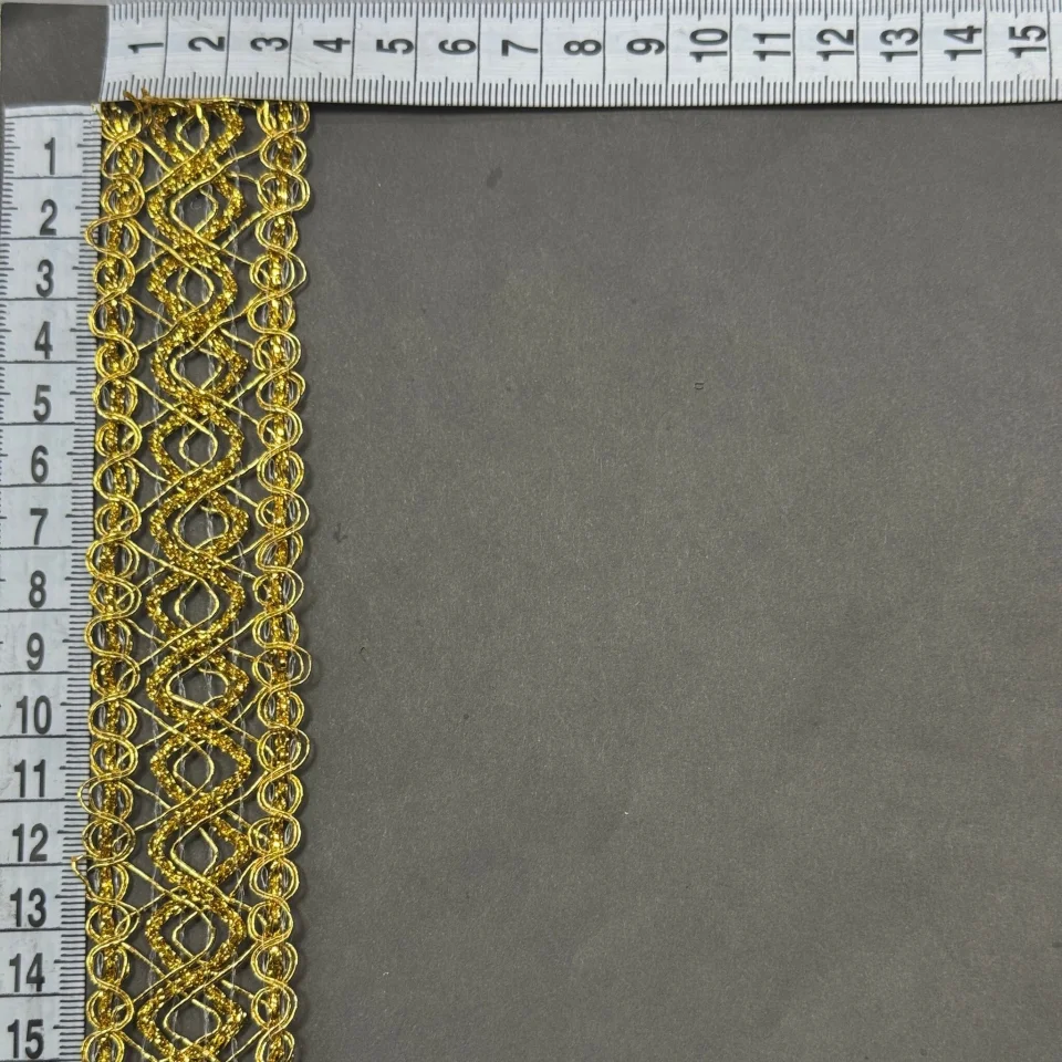 Тасьма люрекс 13-4671-1 (20 ярдів/18,28 м.), золото