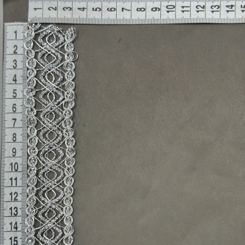 Тасьма люрекс 13-4671-1 (20 ярдів/18,28 м.), срібло