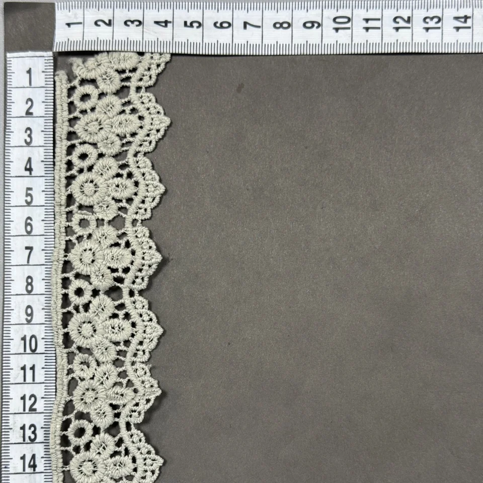 Мереживо поліестер 9029 4 см.(15 ярдів/13.5 м.), сірий