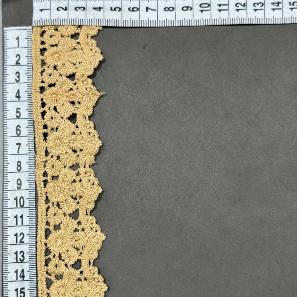 Мереживо поліестер 9029 4 см.(15 ярдів/13.5 м.), бежевий