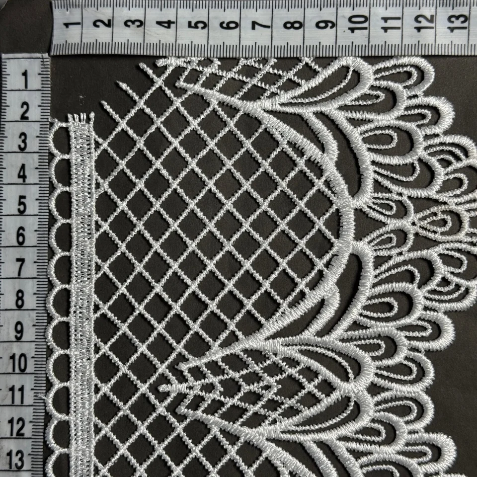 Мереживо поліестер ВВ401880-15 15 см.(15 ярдів/13.5 м.), білий