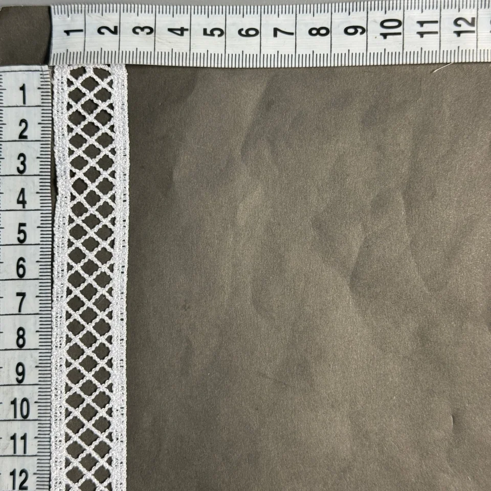 Мереживо поліестер ВВ601841 2,5 см.(30 ярдів/27.3 м.), теплий білий