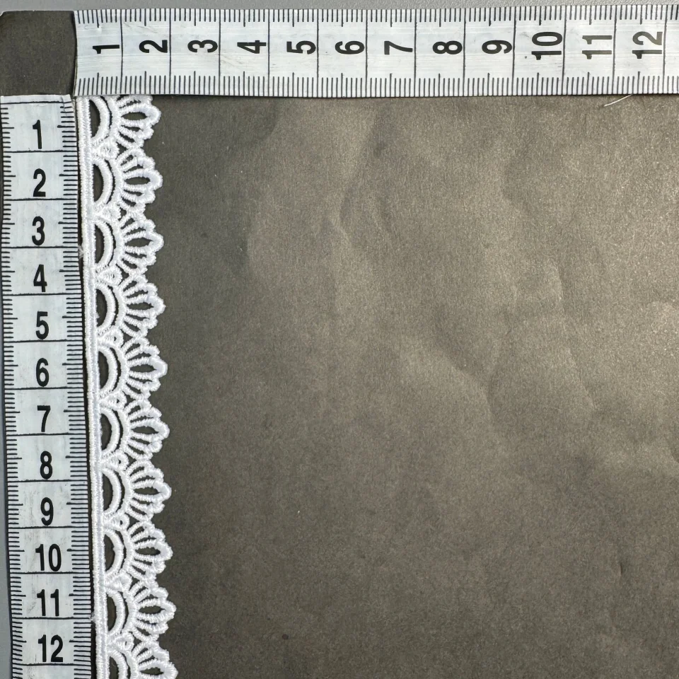 Мереживо поліестер ВВ104357 2 см.(30 ярдів/27.3 м.), білий