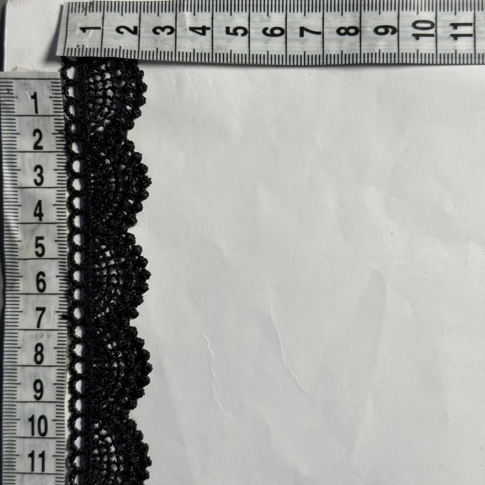 Мереживо поліестер ВВ104794b (30 ярдів/27.3 м.), чорний