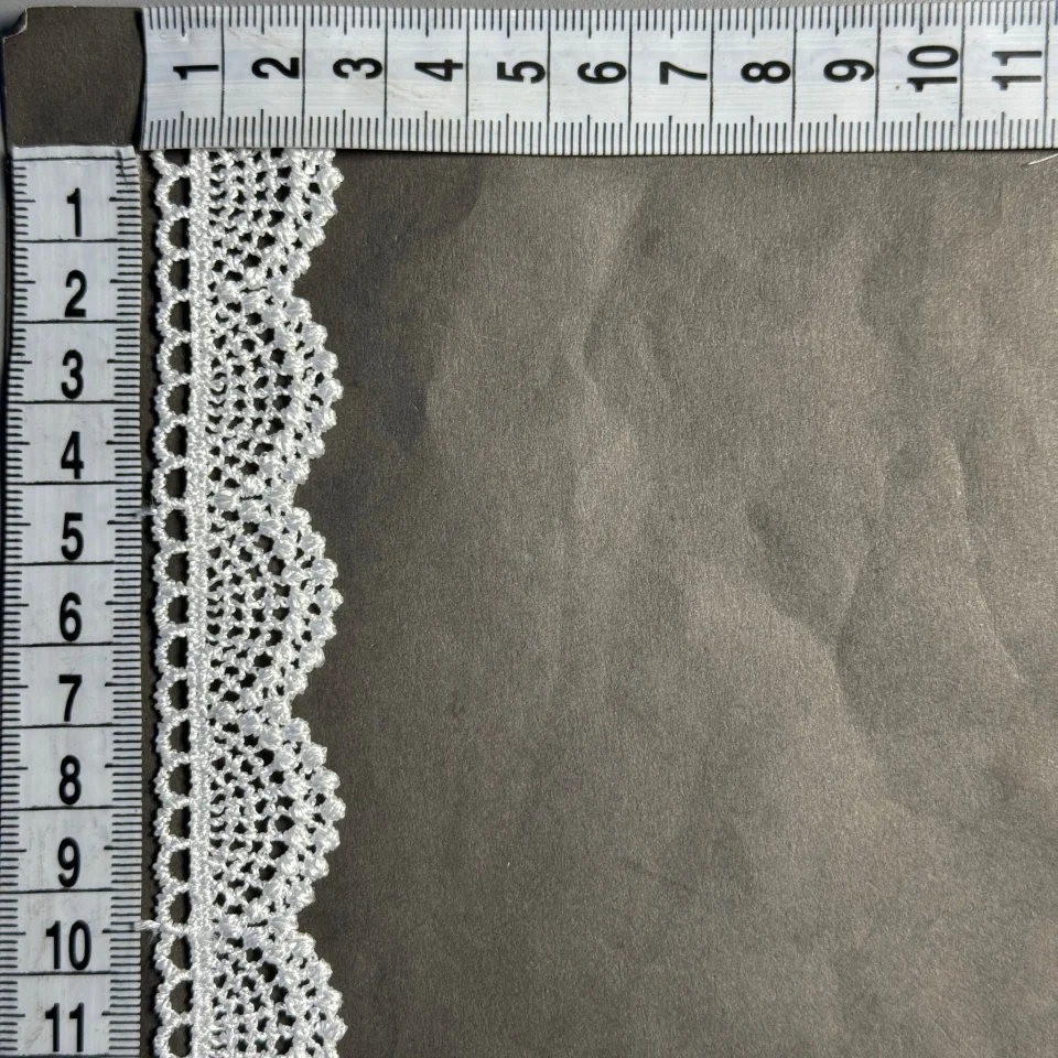 Мереживо поліестер ВВ104794b (30 ярдів/27.3 м.), теплий білий