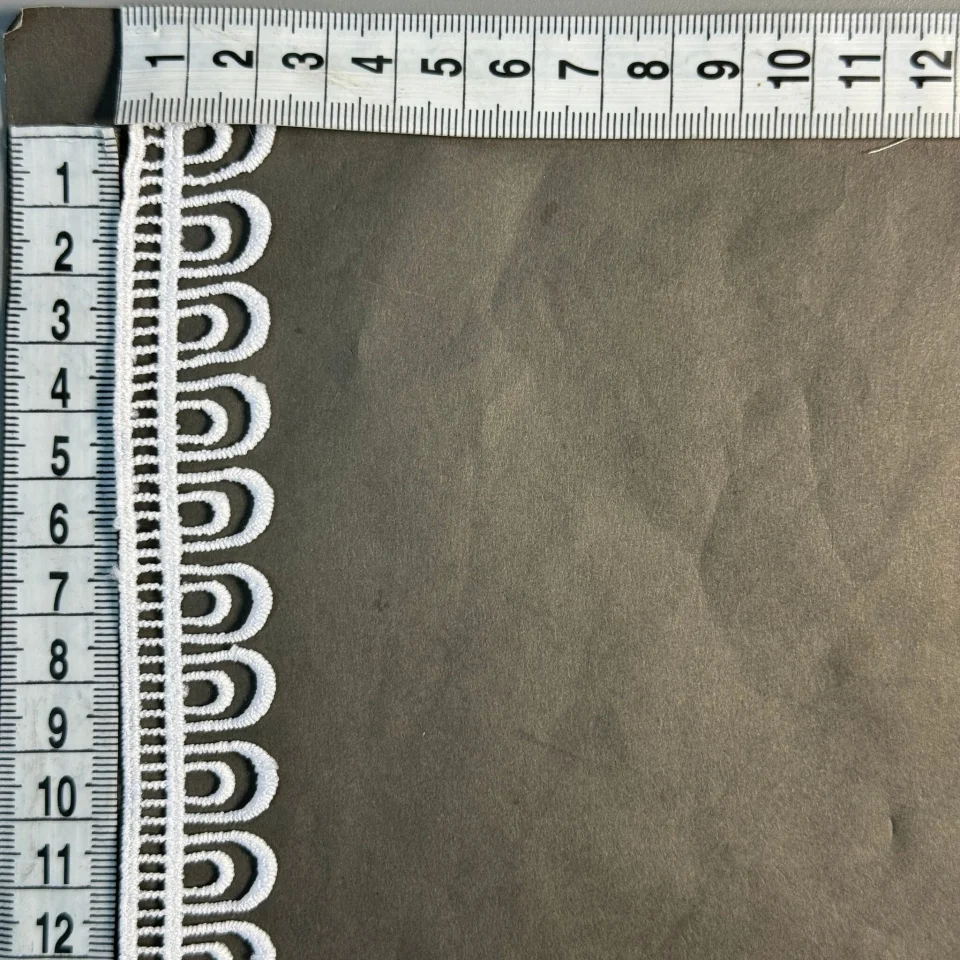 Мереживо поліестер ВВ104788 2,5 см.(30 ярдів/27.3 м.), білий