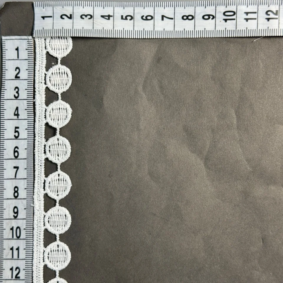 Мереживо поліестер ВВ104785 2 см.(30 ярдів/27.3 м.), теплий білий