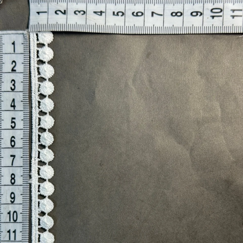 Мереживо поліестер ВВ104784 1,5 см.(30 ярдів/27.3 м.), білий