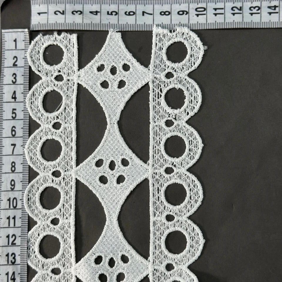 Мереживо поліестер 175 10 см.(19-20 метрів), білий (19 метрів)