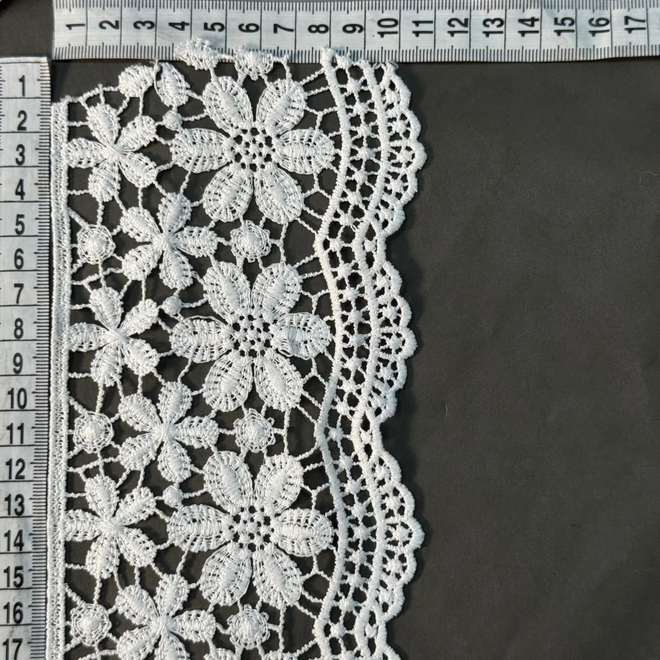 Мереживо поліестер 147 10 см.(19.8-20 метрів), молочний (20 метрів)