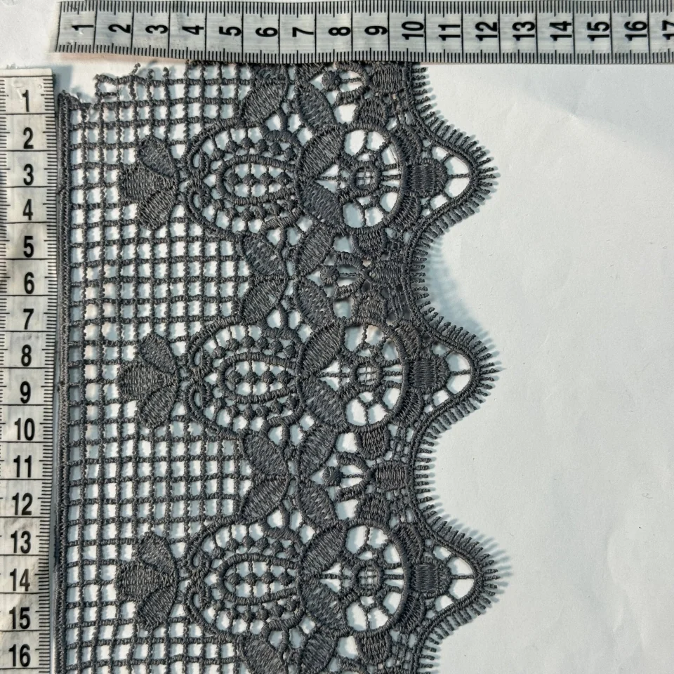 Мереживо поліестер 174 11,5 см.(19.5 метрів), сірий