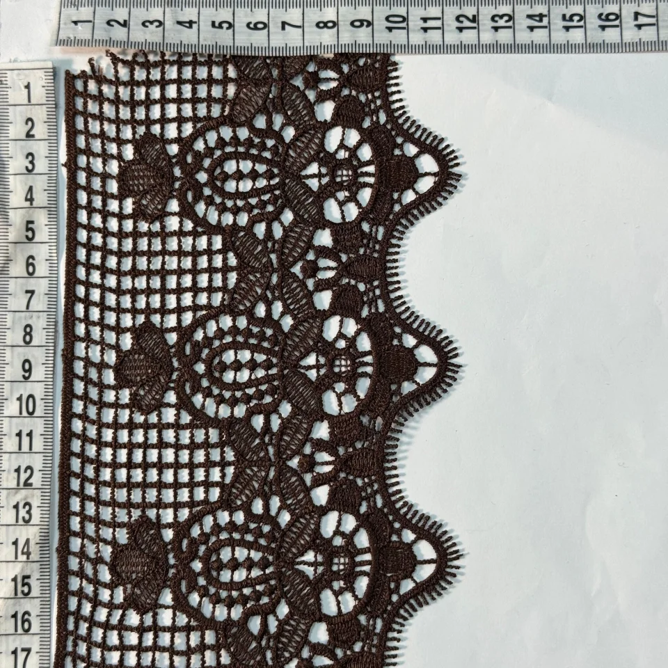Мереживо поліестер 174 11,5 см.(19.5 метрів), коричневий