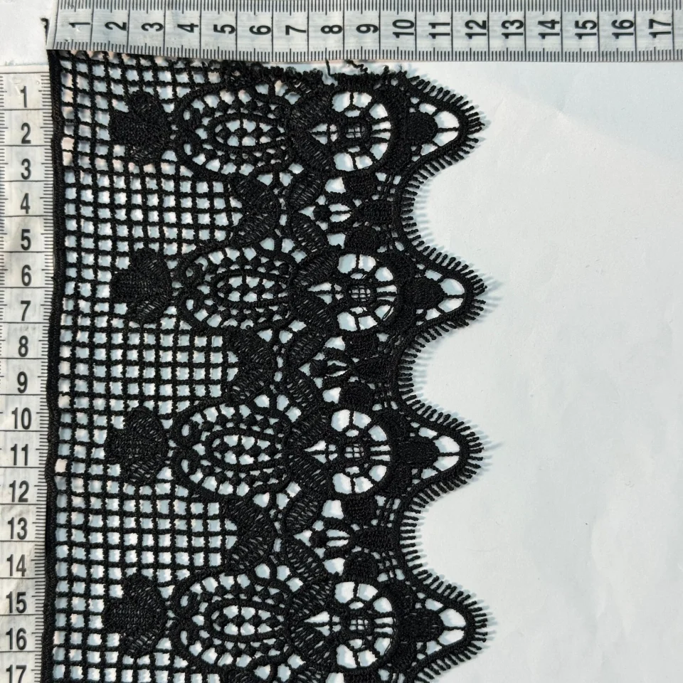 Мереживо поліестер 174 11,5 см.(19.5 метрів), чорний