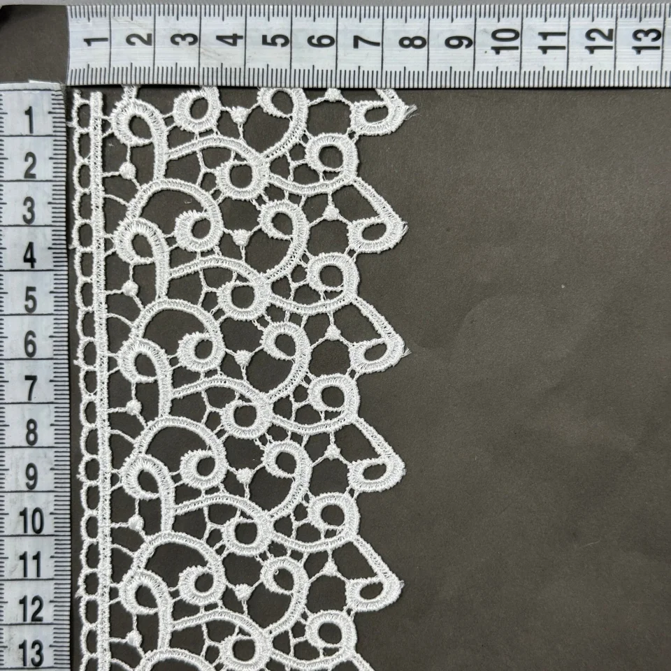 Мереживо поліестер 192 8 см.(20 метрів), молочний (15 метрів)