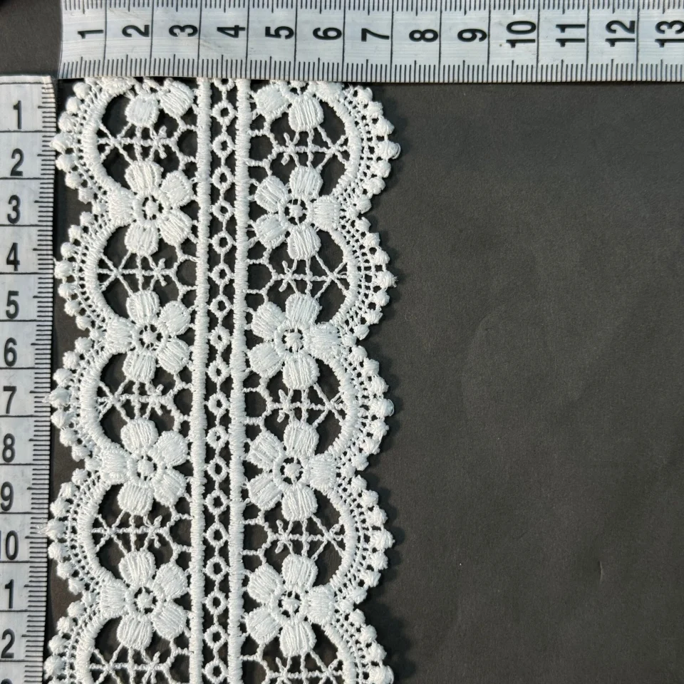 Мереживо поліестер 171 7 см.(19.7 метрів), білий