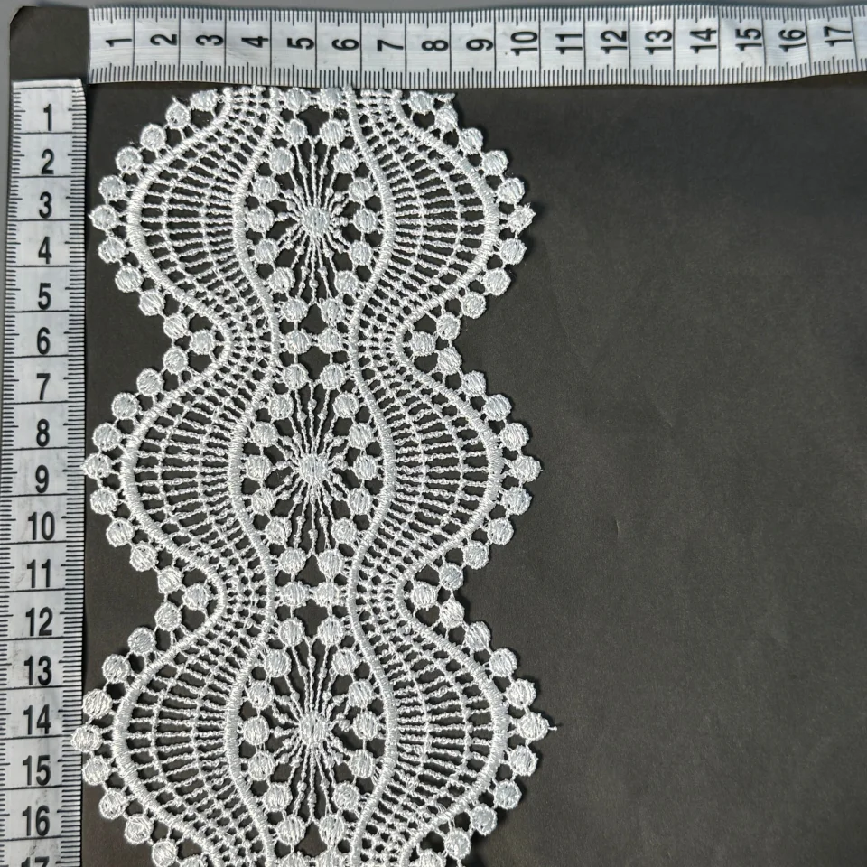 Мереживо поліестер 182 10 см.(20 метрів), білий