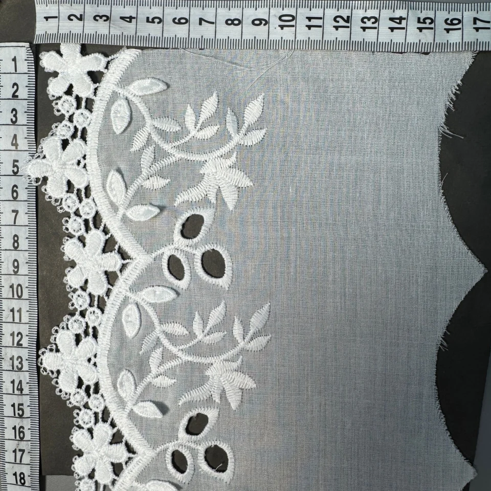 3D Мереживо прошва 0320801 17 см.(46 ярдів/42,06 м.), натуральний