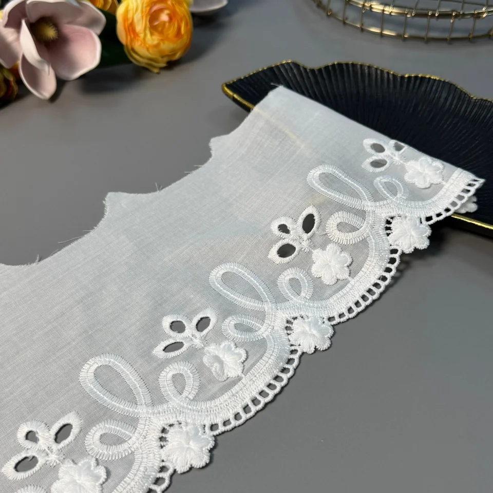 3D Мереживо прошва 0320809 16 см.(46 ярдів/42,06 м.), натуральний