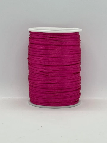 Шнур атласний корсетний 2.3 мм (100 ярдів/91,44 м.), 23 малиновий