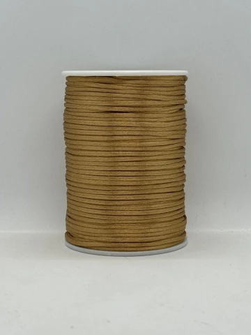 Шнур атласний корсетний 2.3 мм (100 ярдів/91,44 м.), 77 світло коричневий