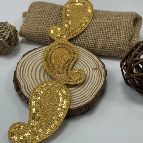 Тасьма клейова люрекс 7072 (4.8 м), золото