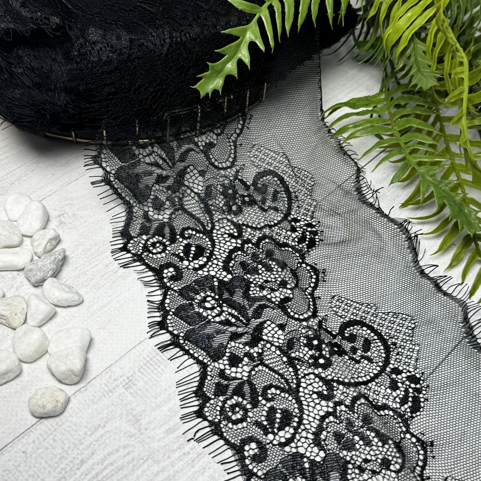 Мереживо французьке 927 см. (10*3) / 16 см., чорний