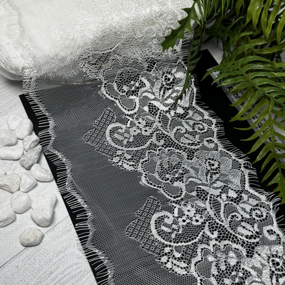 Мереживо французьке 927 см. (10*3) / 16 см., теплий білий