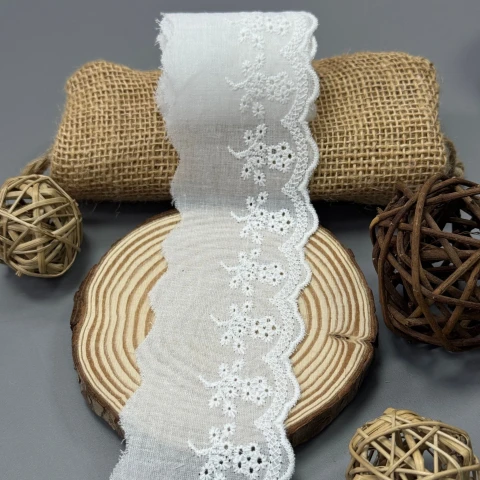 Мереживо прошва 5060 6 см.(300 ярдів/274,3 м.), Білий