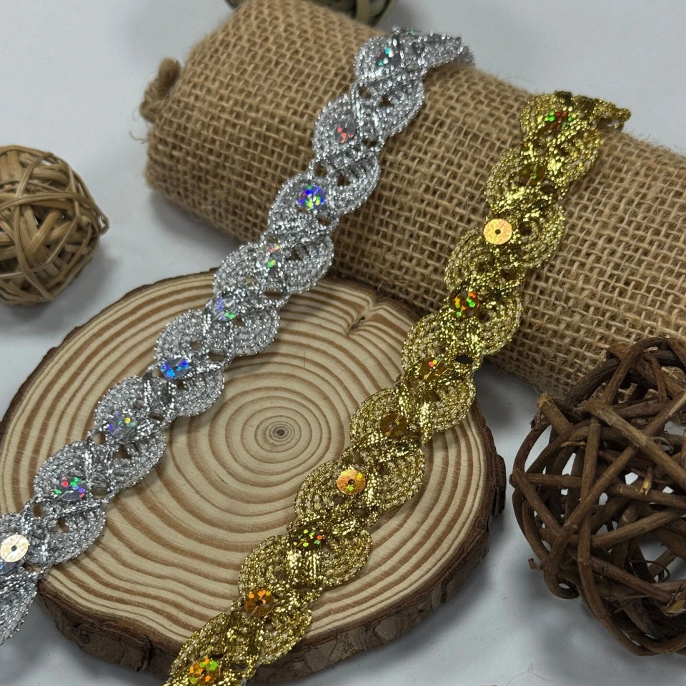 Тасьма люрекс 8191 (20 ярдів/18,28 м.), золото