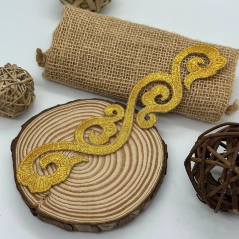 Аплікація клейова люрекс 4500 (20 шт.), золото