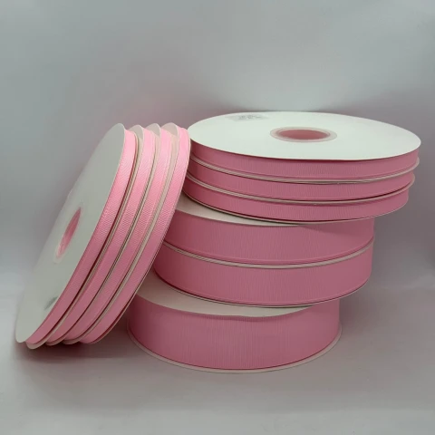 Стрічка репс 1 см (25*100 ярд/ 91 м.), 1004 рожевий