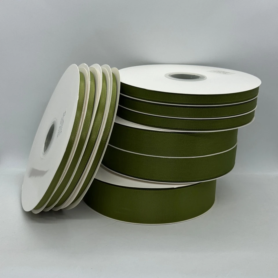Стрічка репс 0.65 см (33*100 ярдів/91 м.), 1246 світлий хакі