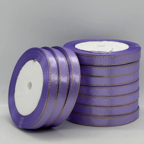 Лента атласная с люрекс 1 см+золото (10*25 ярдов), Ответ:
21 фиолетовый