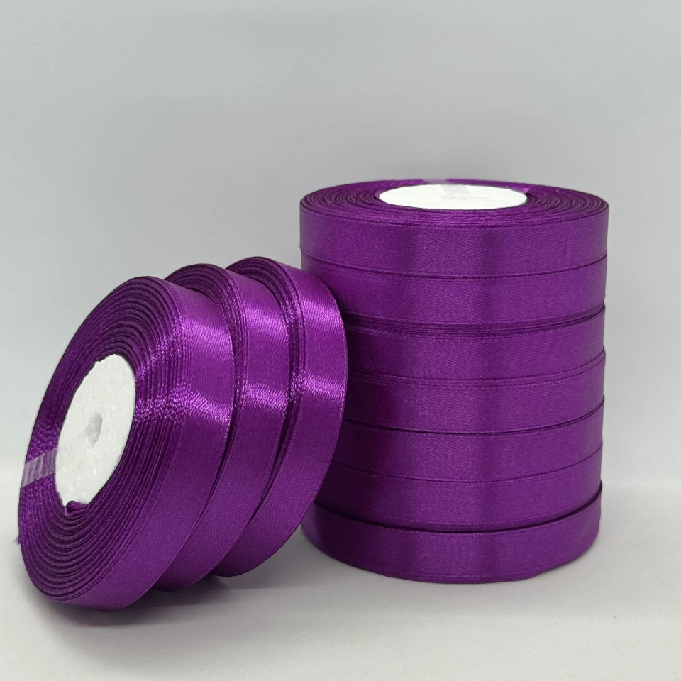 Стрічка атласна 1.2 см (10*36 ярдів), 29 ліловий