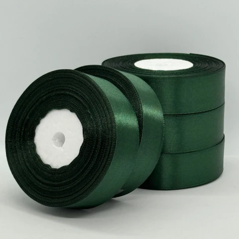 Стрічка атласна 2.5 см (5*36 ярдів), 128 зелений цитрус