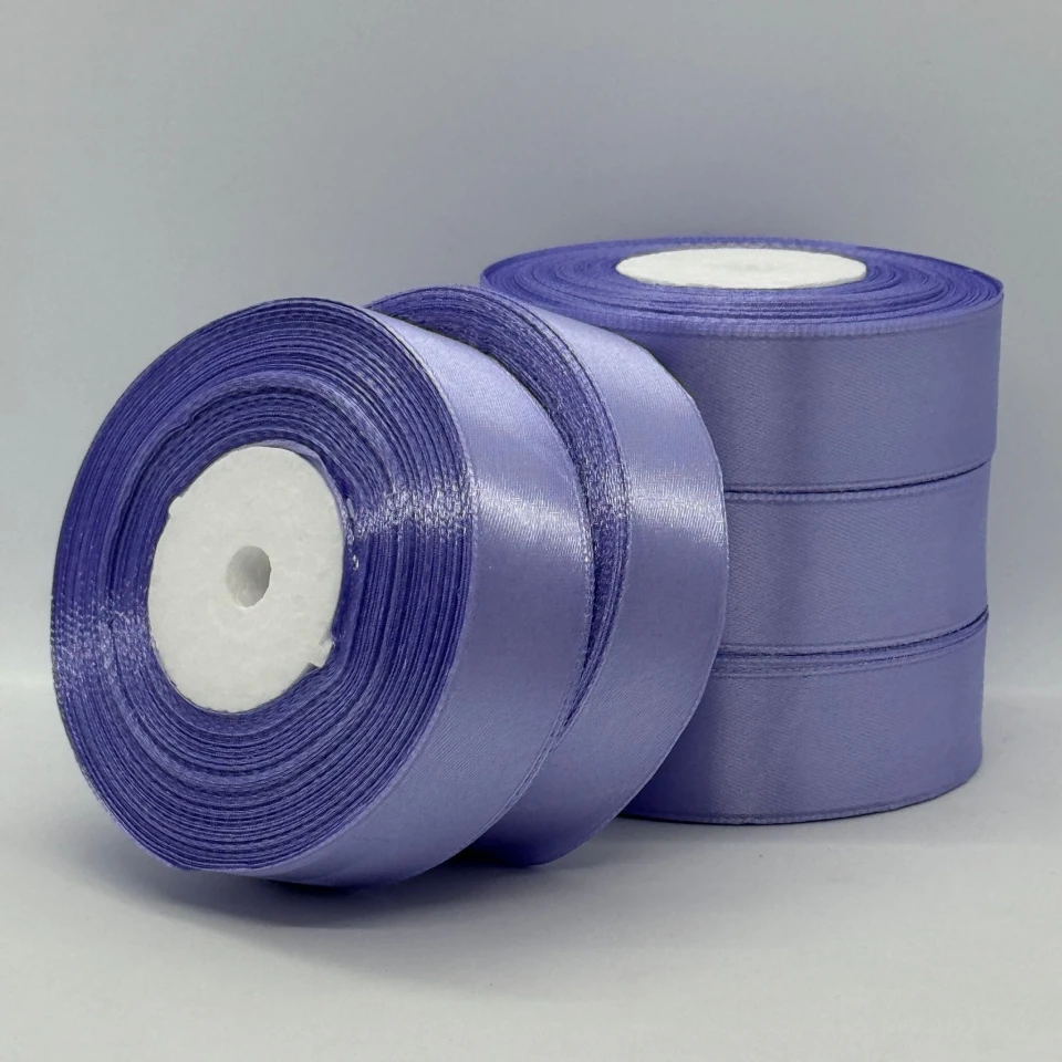Стрічка атласна 2.5 см (5*36 ярдів), 191 фіалковий