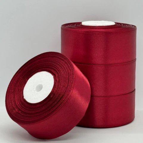 Стрічка атласна 4 см (5*36 ярдів) , 48 карміновий