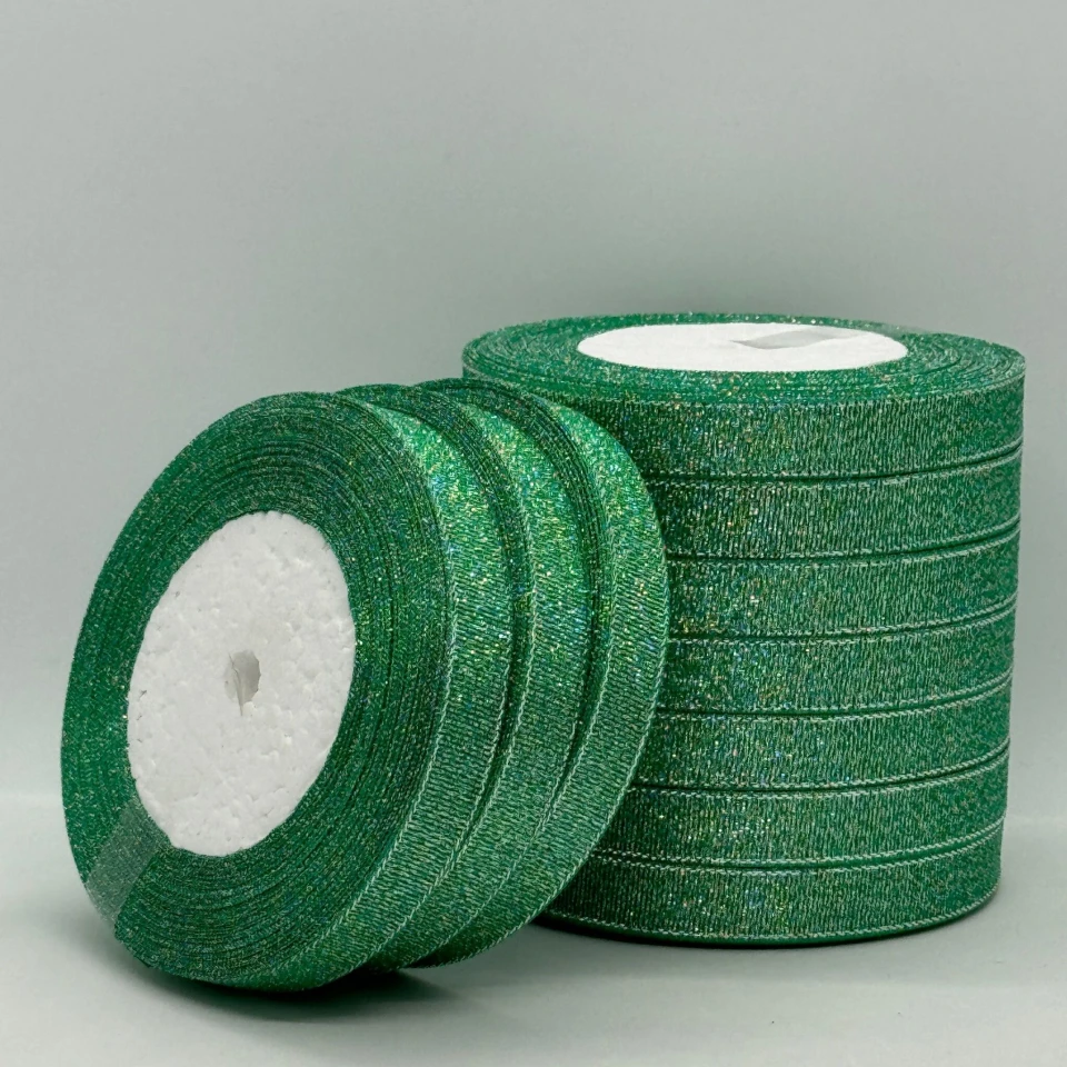 Тасьма парчева 1,2 см (10*25 ярдів/22,75 м.), 54 морхвиля + срібло